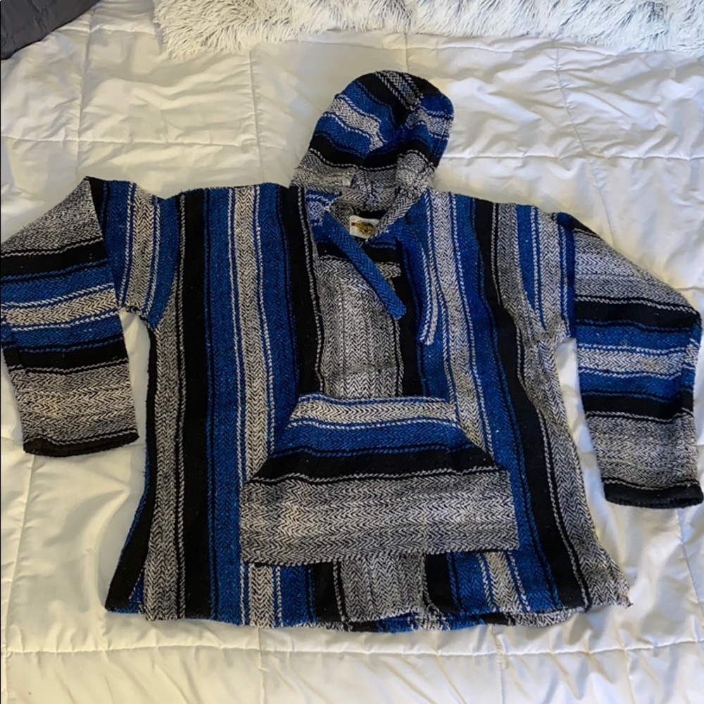 striped baja sweatshirt